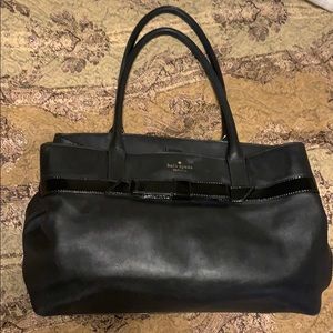 Kate spade leather tote bag with laptop zip